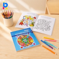 Livre de coloriage à l'eau personnalisé en anglais avec illustrations, livre de coloriage magique à l'eau à changement de couleur activé par l'eau