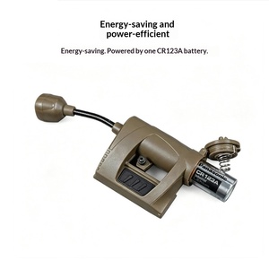 Base <span class=keywords><strong>de</strong></span> lampe tactique en forme <span class=keywords><strong>de</strong></span> serpent pour rail <span class=keywords><strong>de</strong></span> casque, à économie d'énergie, étanche, avec signal infrarouge <span class=keywords><strong>IR</strong></span> quatre couleurs pour l'identification - Product Image 1
