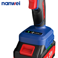 Perceuse-visseuse sans fil électrique NANWEI 20V MAX, sans balais, 1/2 po, 2 vitesses, alimentée par batterie