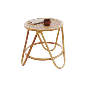 Chaise en rotin japonais simple petite table à thé <span class=keywords><strong>B</strong></span> & <span class=keywords><strong>B</strong></span> chambre balcon ménage table en rotin à bord rond - Product Image 3