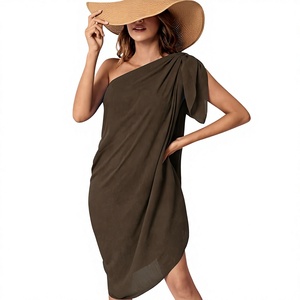 Women's Sexy <b>Beach</b> <b>Wrap</b> Sarong <b>Skirt</b> Stylish Swimsuit Cover-Up Tie-Side Bikini Bottom Cover-Up 100% Polyester Anti-Chlorine - Product Image 2