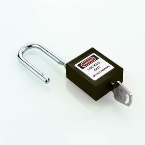 लोटो 38 मिमी उच्च पीला नायलॉन शरीर और पॉलिश स्टील शॉकल कुंजी अनलॉक एंटी-चोरी लॉक सुरक्षा पैडलॉक - Product Image 5