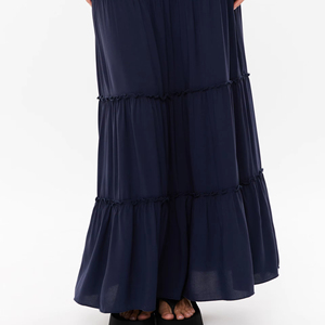 Runwaylover R489 <strong>White</strong> Long Cake <strong>Maxi</strong> <strong>Skirt</strong> - Product Image 6