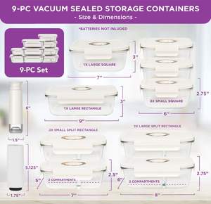 Oem/Odm Airtight Kitchen Storage High Borosilicate Vacuum Glass <b>Food</b> <b>Container</b> Set With Pump - Product Image 4