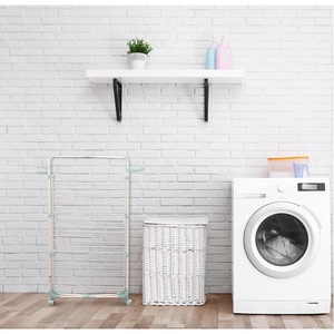 30M Clothes Airer <strong>Drying</strong> 3 Tier <strong>Rack</strong> Foldable <strong>Laundry</strong> Dryer Roller Wheeled Hook - Product Image 6