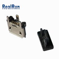 Micro USB tipo B enchufe hembra de 5 pines DIP SMT Vertical de doble fila para PCB conector Micro USB para montaje de PCB