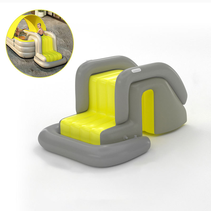 Toboggan de piscine jaune uniquement