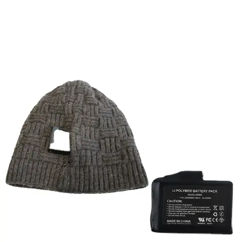 新しい暖房キャップ電気暖房キャップ暖房スーツ電気帽子スマートUSB充電ニットキャップ