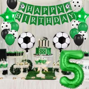 Globo Verde Número 5 <span class=keywords><strong>de</strong></span> 40 Pulgadas, Pancarta <span class=keywords><strong>de</strong></span> Feliz Cumpleaños, Globos <span class=keywords><strong>de</strong></span> Fútbol <span class=keywords><strong>para</strong></span> Decoración <span class=keywords><strong>de</strong></span> Fiesta Temática <span class=keywords><strong>de</strong></span> Fútbol Número 5 - Product Image 5