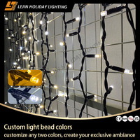 Guirlande lumineuse LED à double couleur blanche et blanc chaud, personnalisable en usine, pour fêtes de Noël, événements commerciaux et extérieurs, avec indice de protection IP65