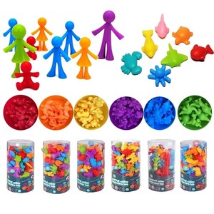 Gioco Educativo di Matematica e Ordinamento Colori a Forma di Dinosauro in Plastica per Bambini dai 3 ai 7 <span class=keywords><strong>Anni</strong></span>, Divertente Gioco di Abbinamento - Product Image 2