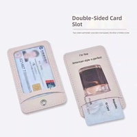 Étui à cartes de luxe style anime Kawaii en cuir PU, design vertical et fin, pour étudiants, pochette pour carte de bus, vente en gros, impression personnalisée disponible
