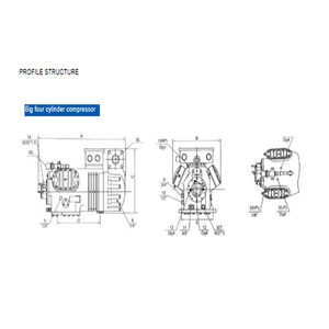 10HP 15HP 20HP 30HP 40hp 50hp Chất lượng cao bán kín máy nén lạnh 380V/50Hz Đồng - Product Image 3