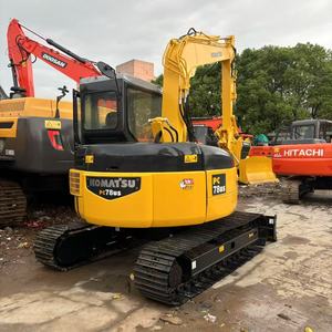 Mini-excavatrice d'occasion KOMATSU PC78US, poids opérationnel 7 tonnes, moteur hydraulique, boîte de vitesses, pompe à engrenages, roulement, PLC, chenilles, modèle 2022 - Product Image 1