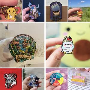 Impresionante hermosa forma de corazón Spinner esmalte pines a granel al por mayor con tarjeta de respaldo - Product Image 4