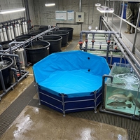 Cowater Großhandel Faltbare Fischt anks Rechteckiges Biofloc-System Tilapia Fischteich Tank 20000 L.