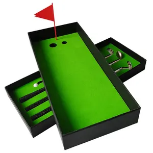 Heißer Verkauf neuer Auflistung Deep Desktop Golf Bleistift Fan Sie grünen Club Stift Fun Golf Geschenkset