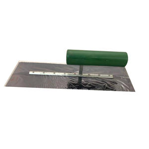 Nouveauté : Pointe à béton industrielle DIY 50 #   Truelle à plâtrer en acier avec manche recouvert de <span class=keywords><strong>plastique</strong></span> et lame bleue - Product Image 2