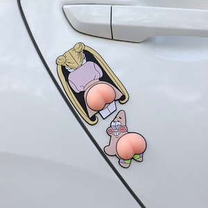 Dessin animé anti-choc anti-collision autocollant de pare-chocs de voiture pvc 3D stéréo tampon en caoutchouc souple - Product Image 2