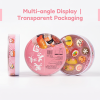 Bonbons gélifiés en vrac sur le thème du sushi, 150g, pot rond, saveur fruitée, marque privée