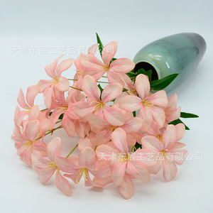 Orchidée artificielle Dongchen Crafts à flamme artificielle, tige unique, violette, 5 têtes, pour décoration de mariage, décoration intérieure, arrangement floral - Product Image 2
