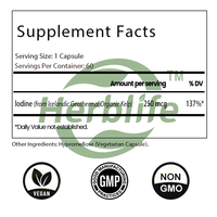 Capsules de varech OEM ODM - Varech 250 mcg d'iode naturel, soutient la fonction thyroïdienne saine, la force immunitaire et l'équilibre du métabolisme