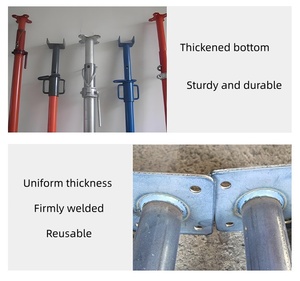 Puntal de Andamio de Acero Ajustable de Alta Resistencia y Buena Calidad para Construcción de Encofrados - Product Image 3