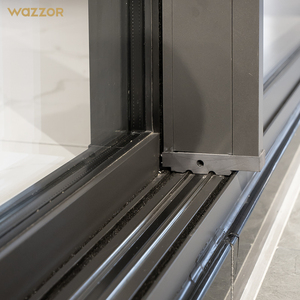 Cửa sổ và cửa trượt kính hai lớp nhôm Wazzor dùng cho phòng ngủ, sân vườn - Thiết kế tối giản, tính năng chống gió - Product Image 4