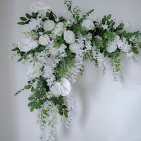 Arche de fleurs artificielles en soie pour mariage, remise de diplôme, Halloween, anniversaire, cérémonie, événement, décoration de scène