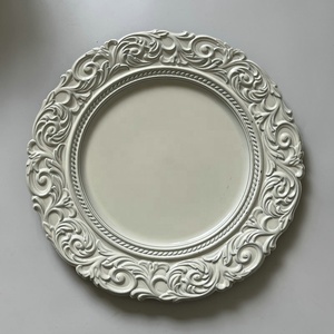 Bán buôn 2024 đám cưới Châu Âu khách sạn trang trí nổi nhựa bảng Bộ sạc cho bữa ăn tối tấm - Product Image 6