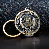 Shengye Direct Usine Logo Personnalisé Cadeaux Promotionnels Argent Noir Métal Porte-clés Porte-clés Personnalisé Affaires Métal Porte-clés