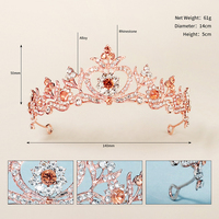 Couronne de Mariage, Bijoux de Cheveux, Accessoires Nuptiaux pour Femme, Couronne Baroque, Strass, Cristaux, Diadèmes, Couronnes de Reine pour Mariée, Cadeau de Fête