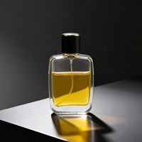 Flacons de parfum mats noirs de luxe 50 ml 100 ml avec bouchon en bois, couleur personnalisée, coffret cadeau haut de gamme et pochette de rangement en satin