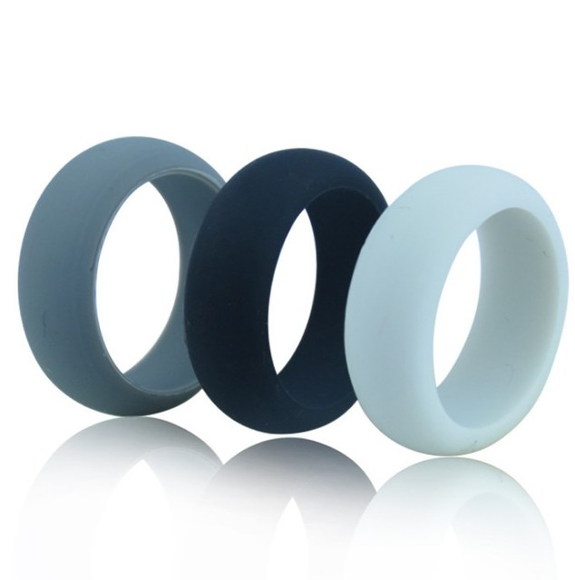 Fashion Custom Logo Silicone Wedding Ring and Sport Fashion Ring Promotional Gifts-Stylish Wristbands