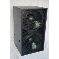 Système de sonorisation pour concerts en plein air LASE B 218 Audio Bass Line Array, double caisson de basses de 18 pouces, puissance de pointe 1600W/3200W, contreplaqué Bric