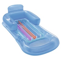 Île flottante gonflable Bestway, matelas pneumatique et chaise longue - Modèle gonflable à double usage pour la natation 43045