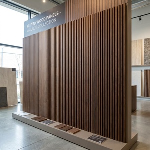 Panneau mural cannelé en bambou et cristal co-extrudé pour <span class=keywords><strong>salon</strong></span> <span class=keywords><strong>de</strong></span> style contemporain, <span class=keywords><strong>décoration</strong></span> intérieure intégrée - Product Image 2
