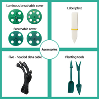 Kit de boîte à semis à 13 cellules très vendu avec dôme ventilé, humidité réglable, pots de pépinière hydroponiques pour plantes d'intérieur