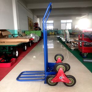 Chariot de Transport robuste à 6 roues chariot à main pliant entrepôt chariot plate-forme métal caoutchouc escalier escalade camion à main Cargo - Product Image 4