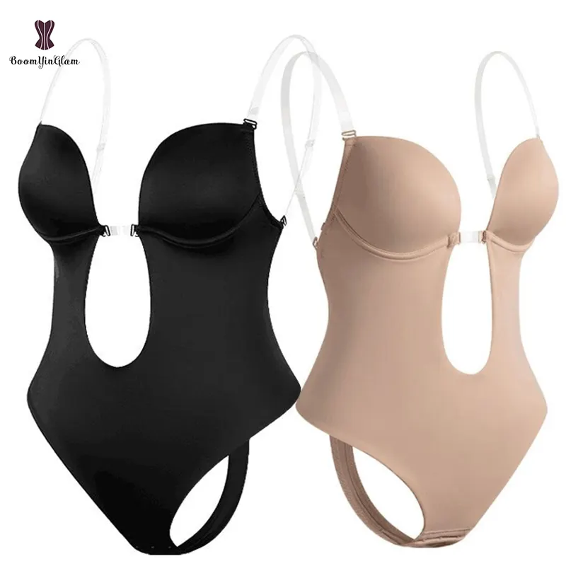 2022 Shapewear Women Full Body Shaper Bodysuit Open Crotch Corset Waist Trainer Shaping Underwear Postpartum Recovery Sheath