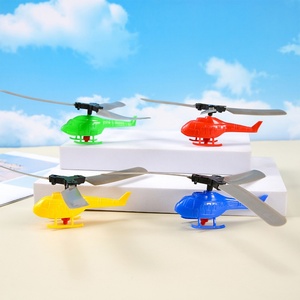 Hélicoptère Libellule Coloré en Plastique pour Enfants, Jouet Éducatif d'Extérieur à Tirer avec Câble - Product Image 4