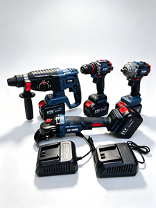 Juego de herramientas eléctricas de litio de 21V, multiusos, amplia compatibilidad, disponible para distribución directa con 6Ah, 15 celdas, 4 baterías - Product Image 1