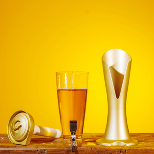 Dispensador de Bebidas Portátil de Autoservicio para Fiestas, Torre de Jugos de 3 Litros, Dispensador de Bebidas Frías de Plástico con Soporte, Carga <span class=keywords><strong>Solar</strong></span>, Hielo - Product Image 6