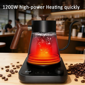 Smart 1200W Digital <b>Kettle</b> Quick Heating Stainless Steel Gooseneck <b>Kettle</b> With Temperature Control Designed for Pour-Over Coffee - Product Image 1