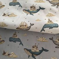 Tissu Enfant à Imprimé Cartoon - Recyclé Élastique Polyester Spandex pour Maillots de Bain et Vêtements de Sport