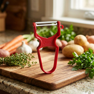 ANAX Éplucheur manuel en acier inoxydable pour légumes et fruits, trancheur julienne, ustensile de préparation culinaire, ambidextre, compatible lave-vaisselle - Product Image 2
