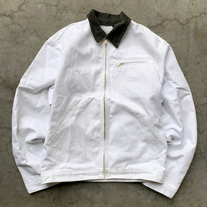 Factory Hot Supplier Custom <strong>White</strong> <strong>Jackets</strong> Men's Coats 100% Cotton Twill <strong>Jacket</strong> Color Block Turn Down Collar Work <strong>Jacket</strong> for Men - Product Image 3