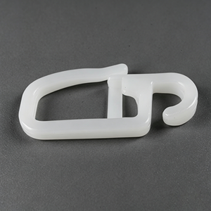 Anneaux de rideaux modernes en plastique <span class=keywords><strong>blanc</strong></span> avec crochets, clips de suspension silencieux et durables pour draperies de fenêtre, accessoires universels pour la maison - Product Image 3