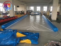 L'usine chinoise stimule les jeux gonflables de parc aquatique de toboggan gonflable de 10x4 m pour des adultes/enfants