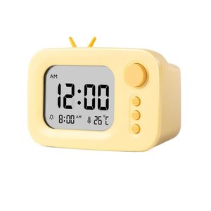 Compact Home Desktop Alarm <b>Clock</b>, Student Wake-up Multifunctional Creative Electronic <b>Clock</b>, LCD <b>Digital</b> Display Timer - Product Image 1